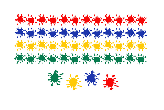 Paint Splatter Die-Cut Sticker Decals