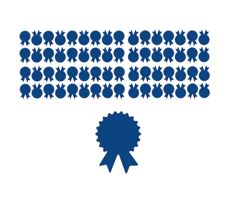 Award Ribbon Die-Cut Sticker Decals