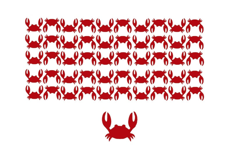 Crab Die-Cut Sticker Decals