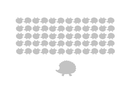 Hedgehog Die-Cut Sticker Decals