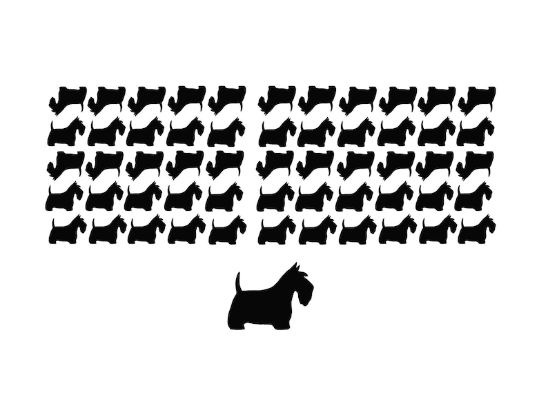 Scottie Dog Die-Cut Sticker Decals