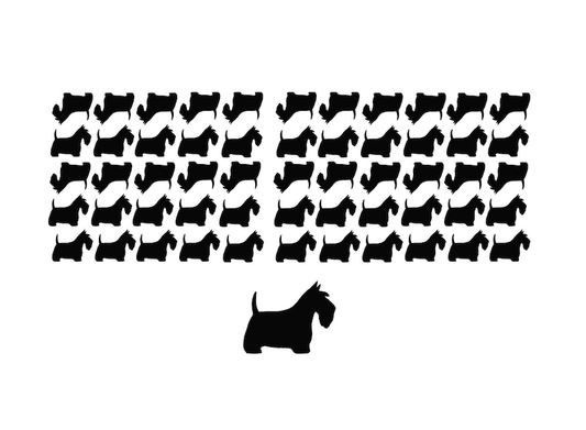 Scottie Dog Die-Cut Sticker Decals