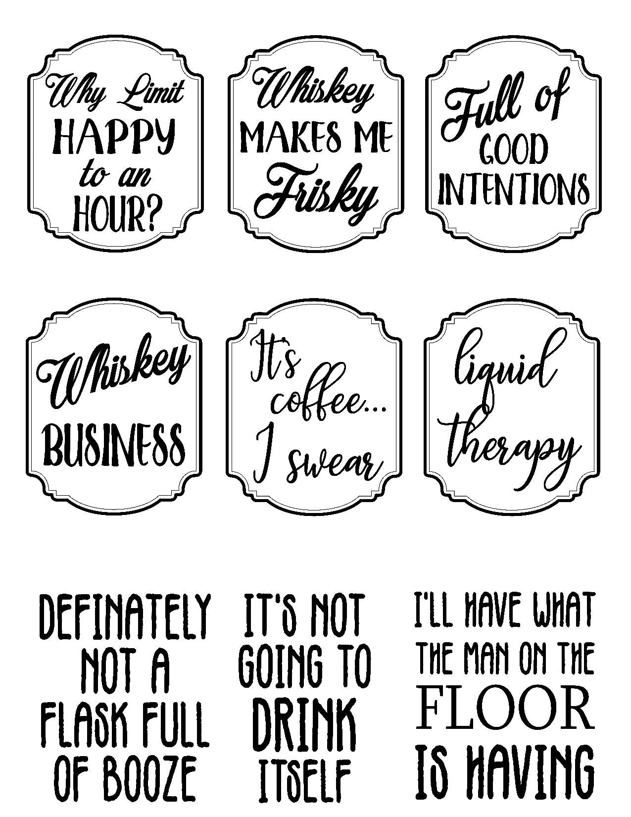 Funny Sayings Flask
