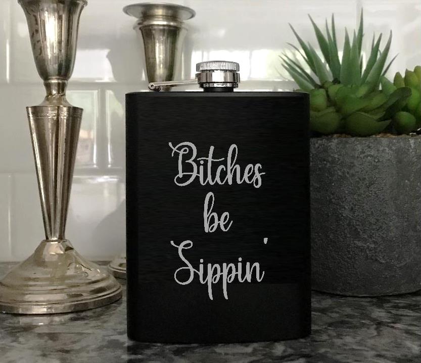 Funny Sayings Flask