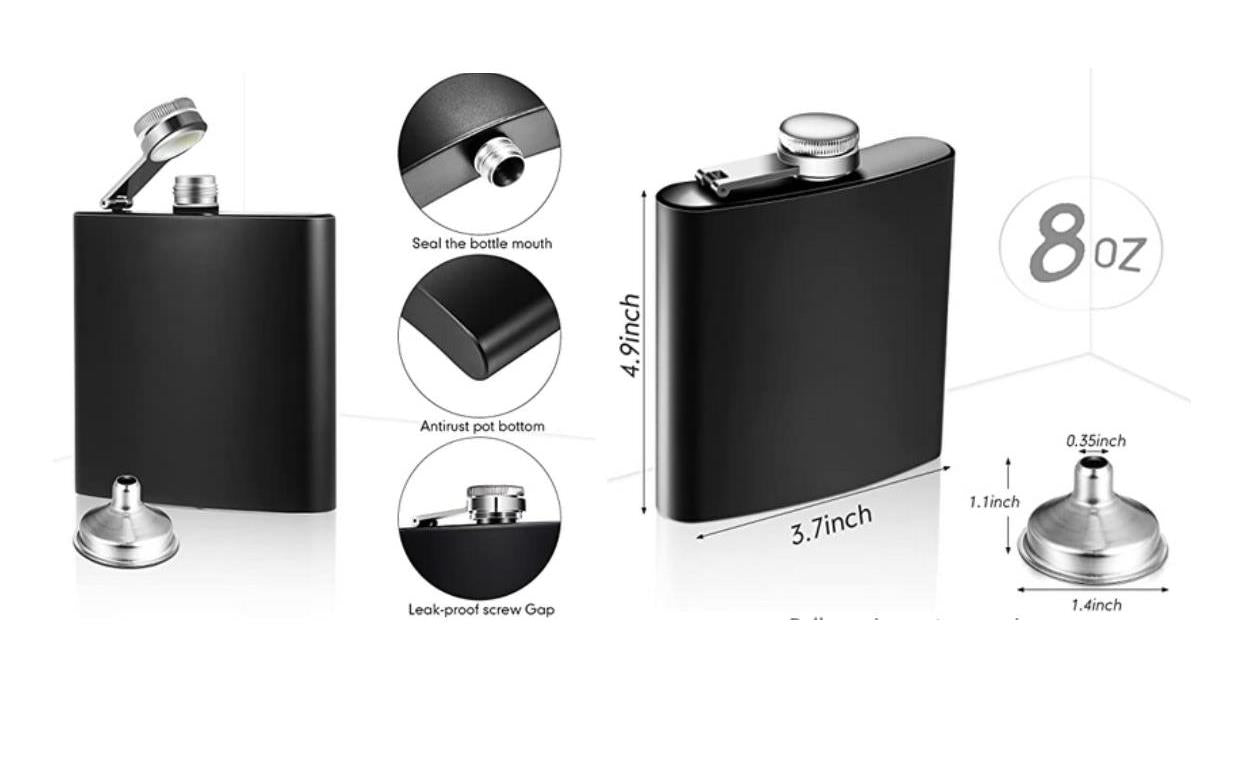 Monogrammed Flask