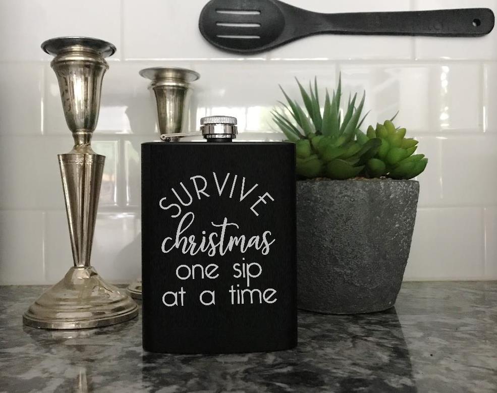 Funny Holiday Flask