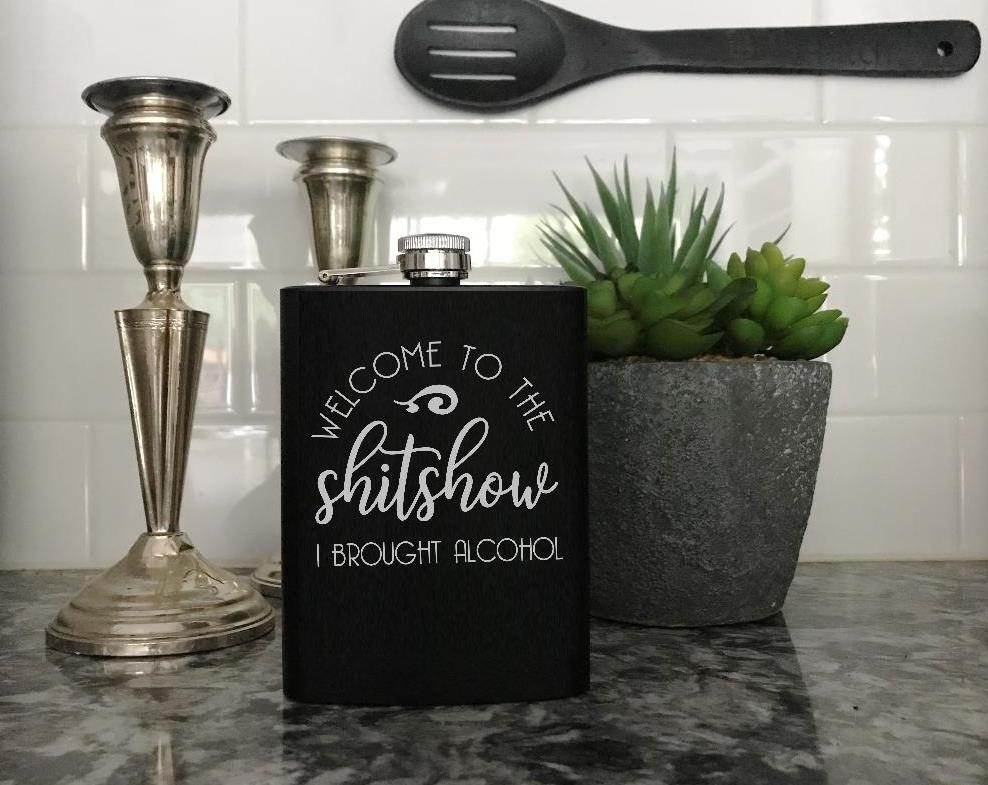 Funny Sayings Flask