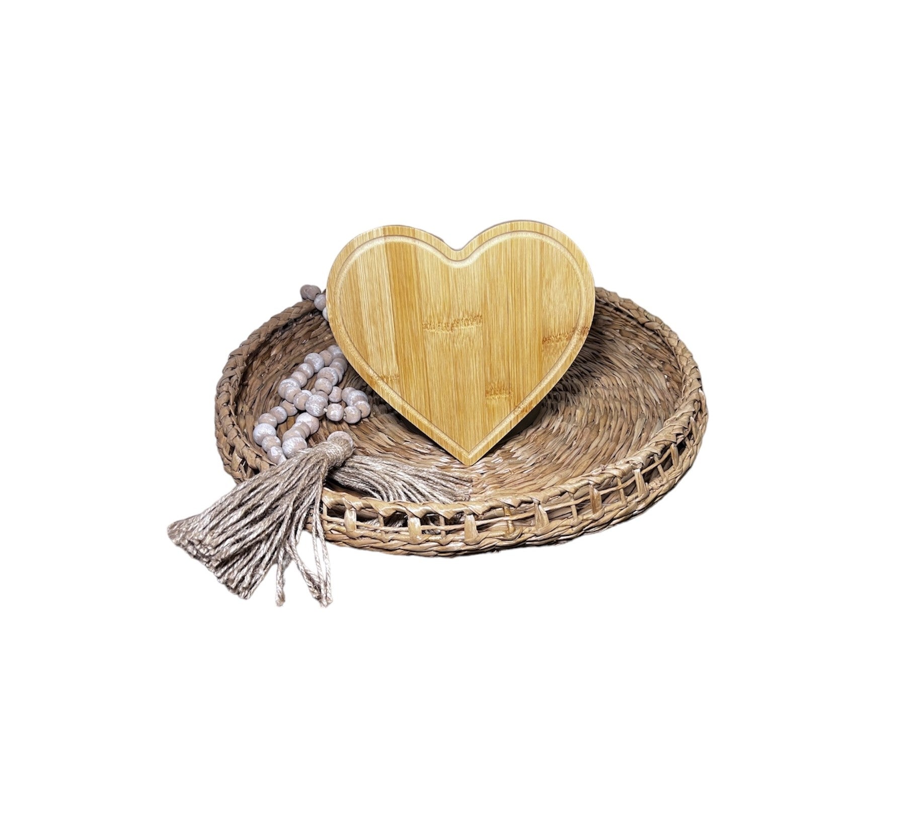 Cutting Board Bamboo Heart
