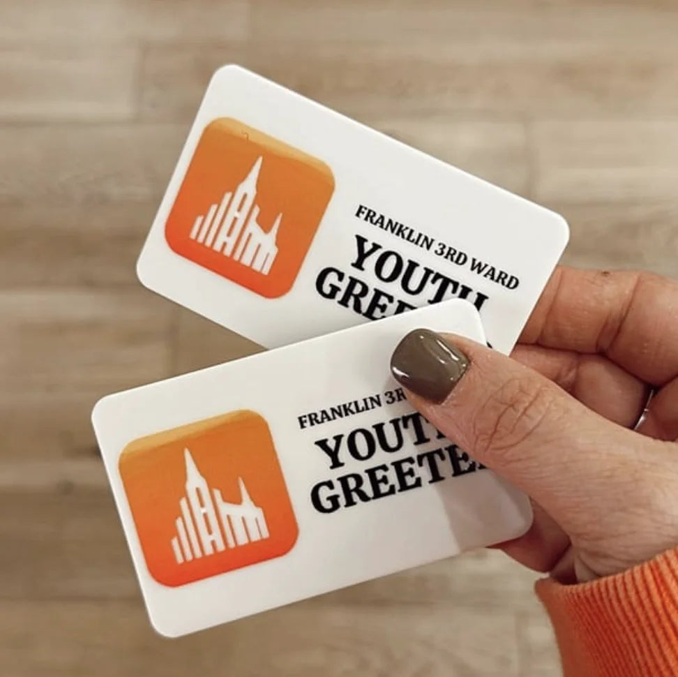 Name Badge with Magnet 3x2"