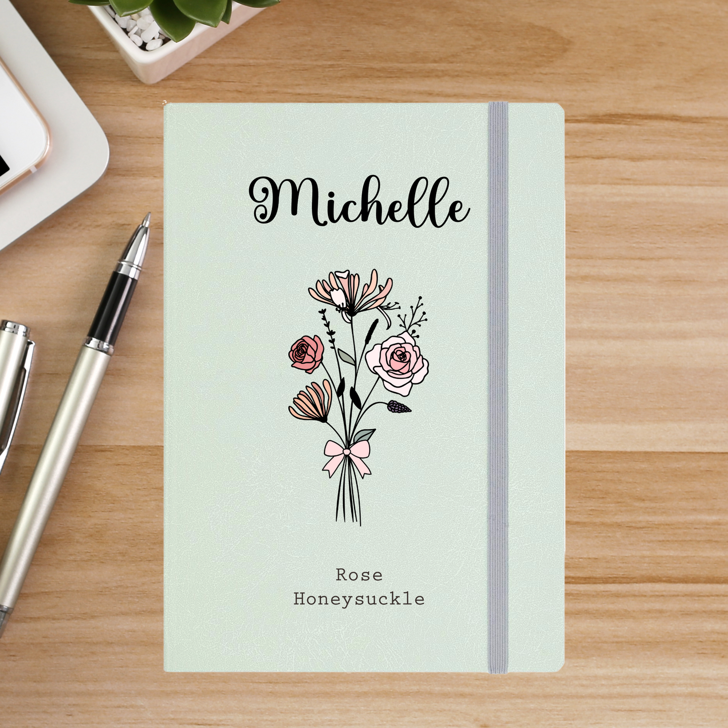 Birth Month Flower Design Journal
