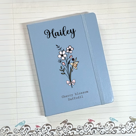 Birth Month Flower Design Journal