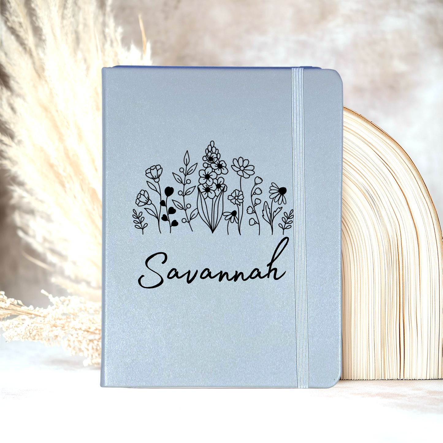 Birth Month Flower Design Journal