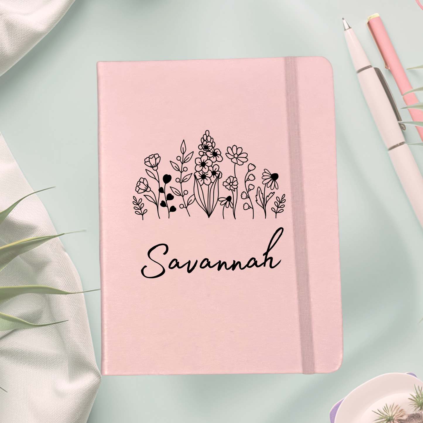 Birth Month Flower Design Journal