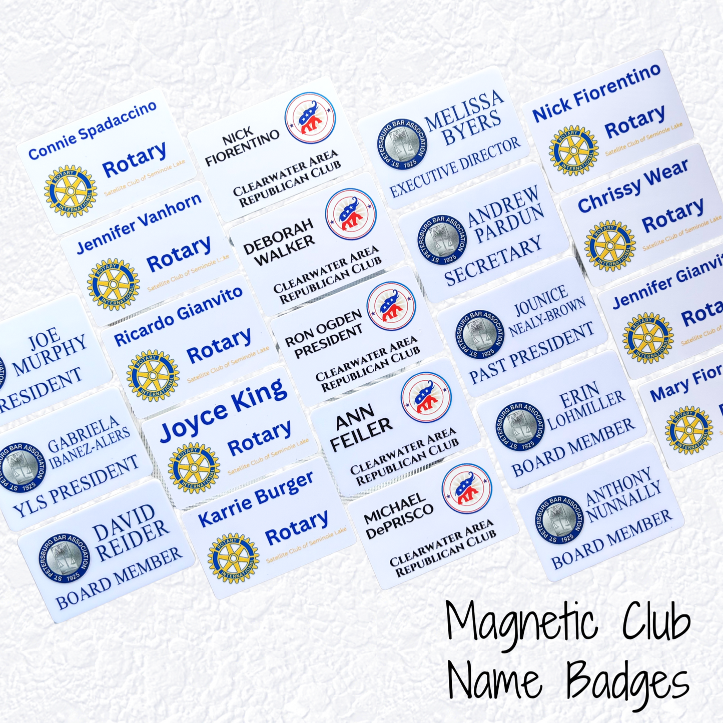Name Badge with Magnet 3x2"