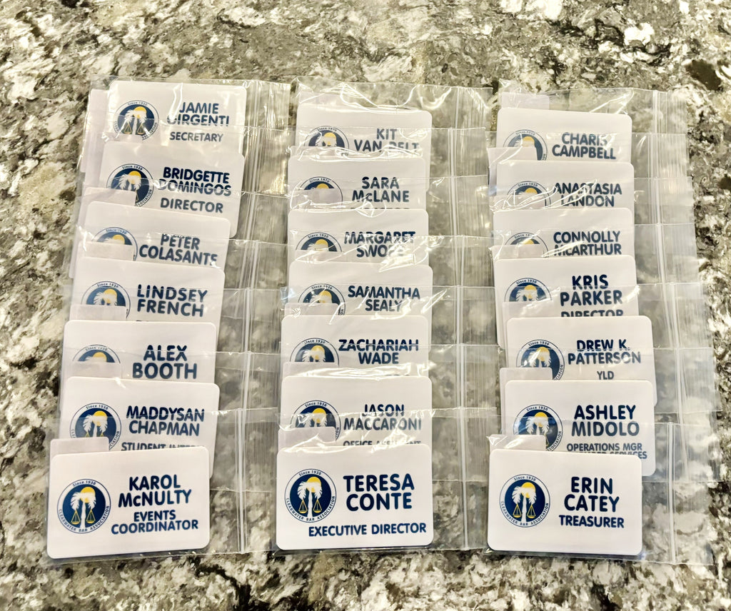 Name Badge with Magnet 3x2"