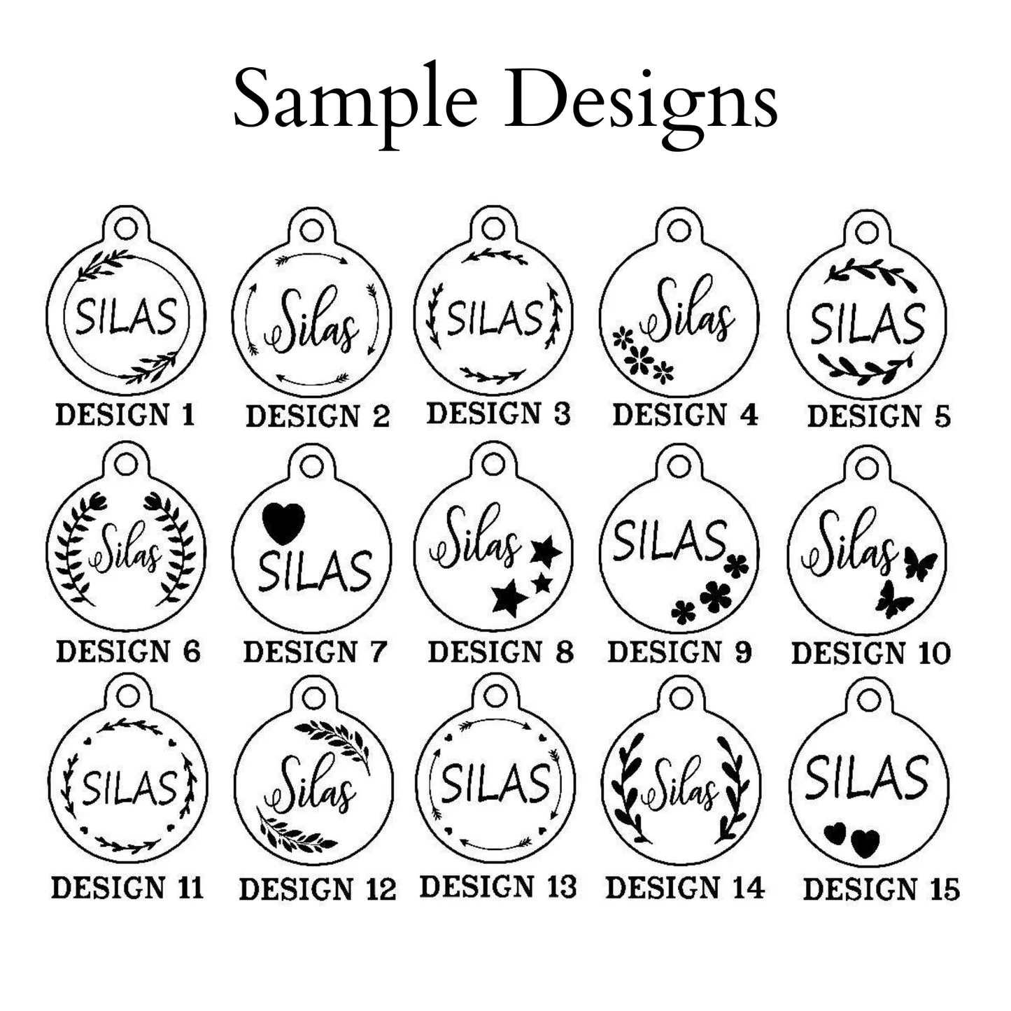 Personalized Pet ID Tags Round