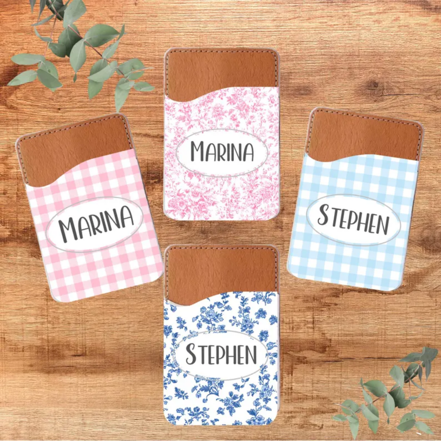 Phone Pocket Wallet Preppy Patterns