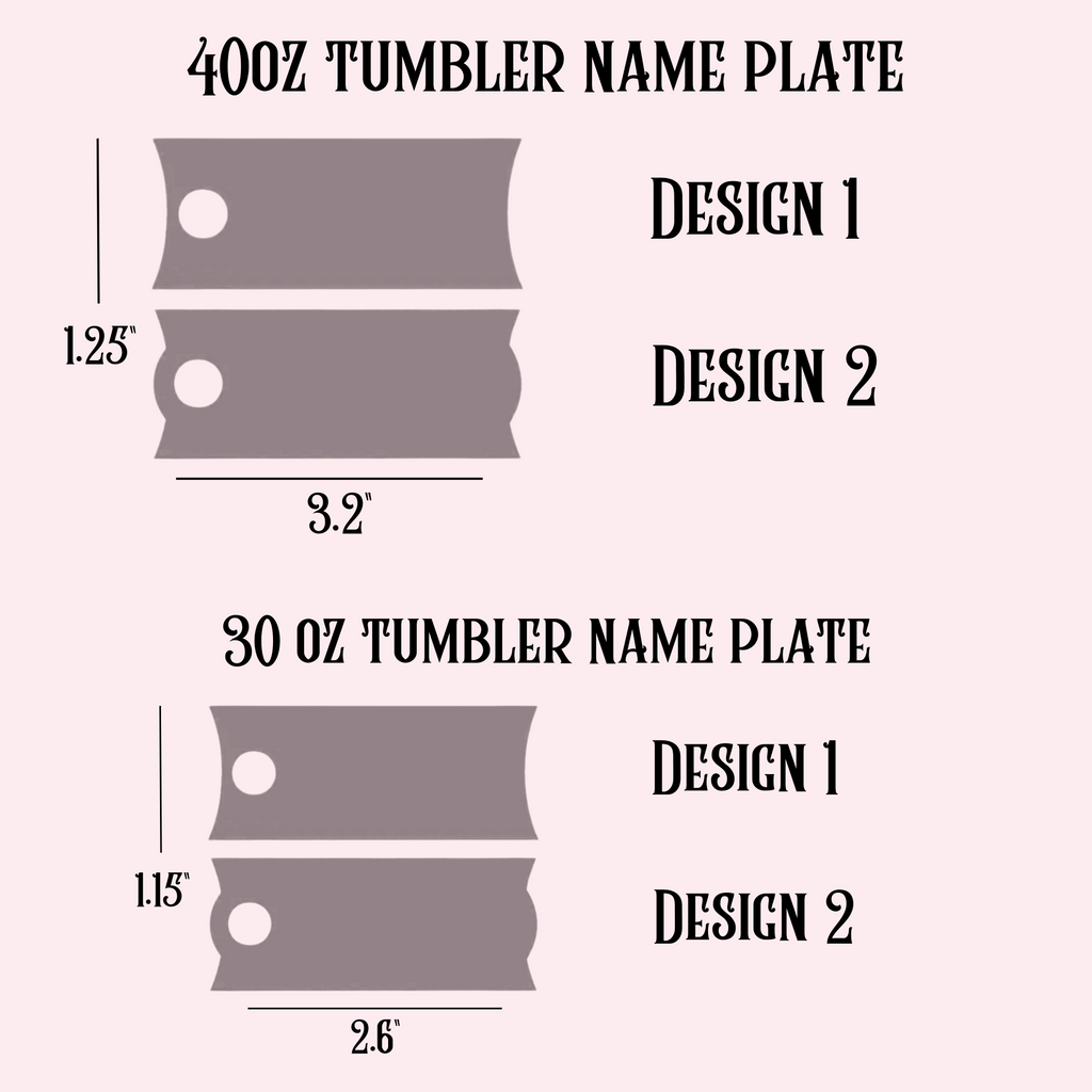 Acrylic Cup Topper 30 or 40oz