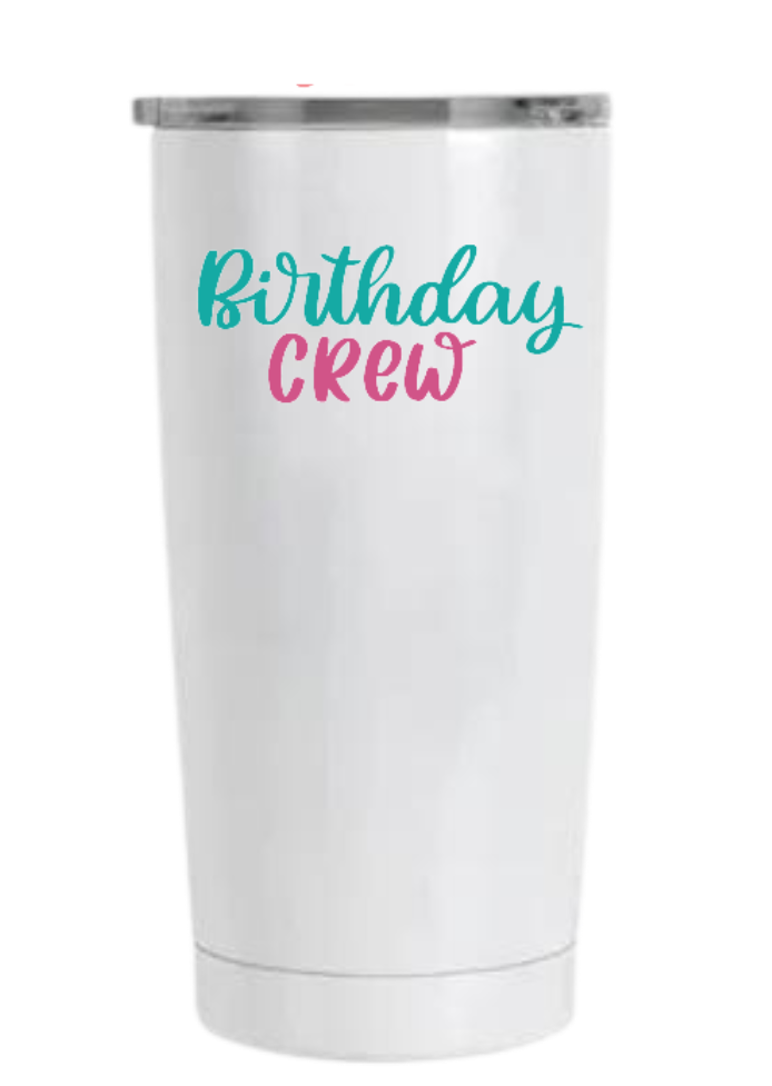 18.5oz White Stainless Steel Tumbler