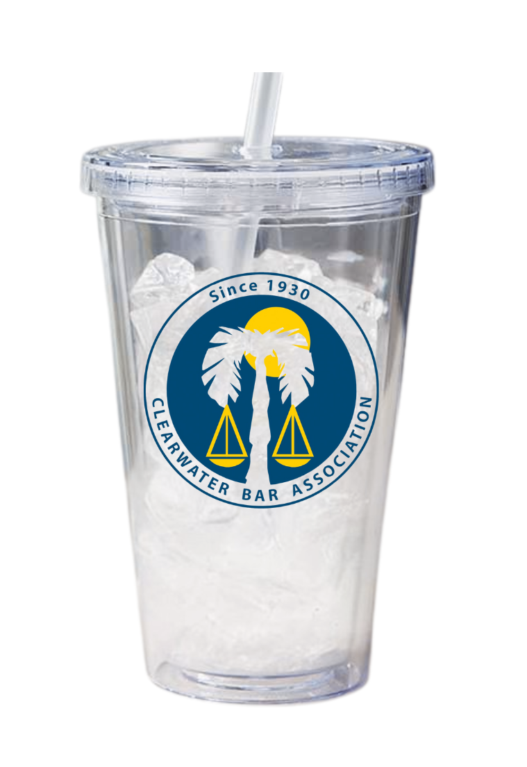 Clear Tumbler with Lid & Straw