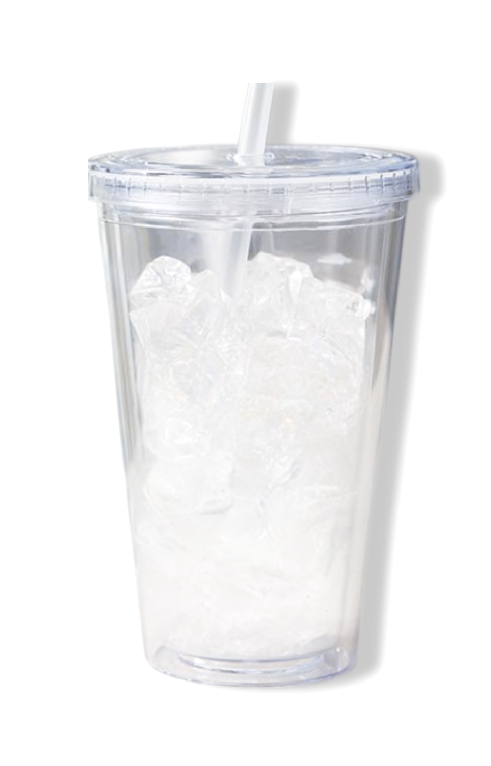 Clear Tumbler with Lid & Straw