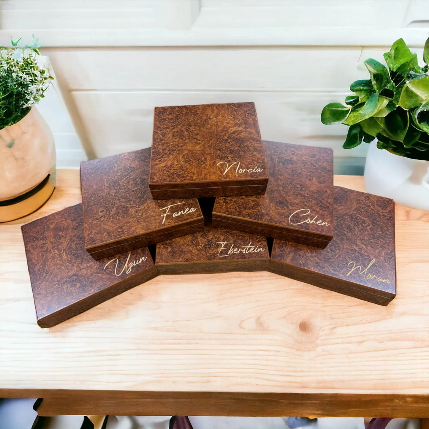Personalized Valet Box with Cedar Lining