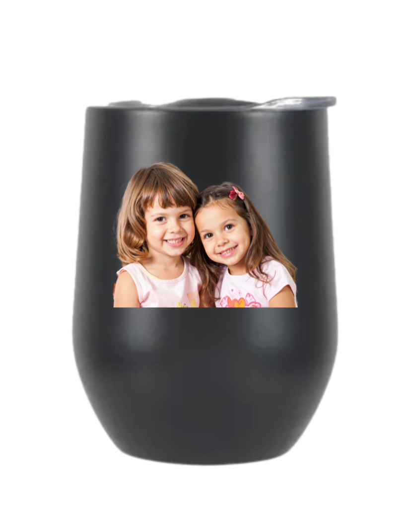 12oz Black Wine Tumbler