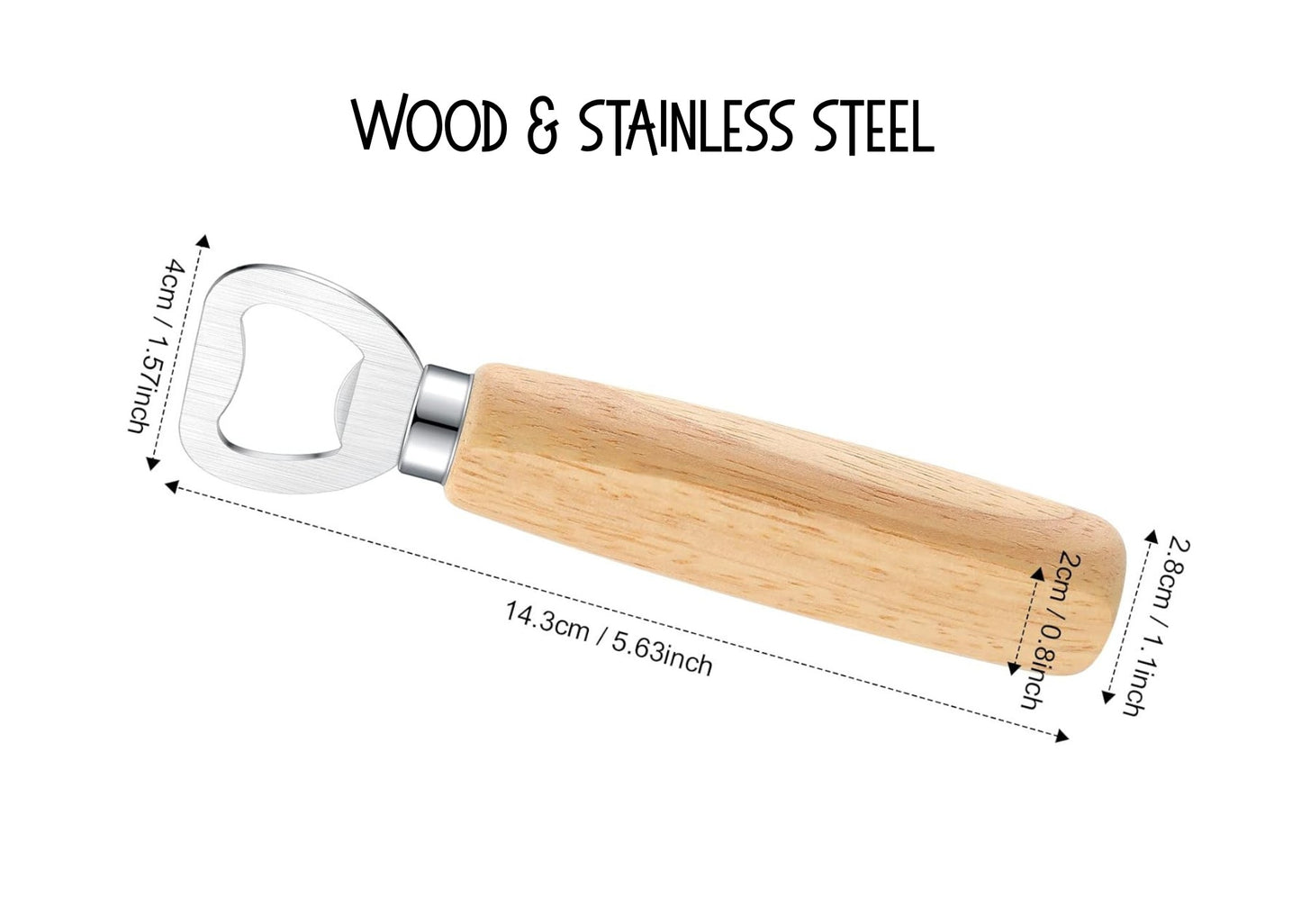 Wood Handle Bottle Opener